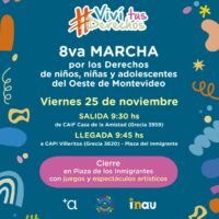 8va Marcha por los derechos de niñas, niños y adolescentes en el Oeste de Montevideo