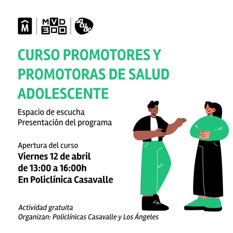 Afiche Curso de Promotores Policlinicas Casavalle y Los Angeles